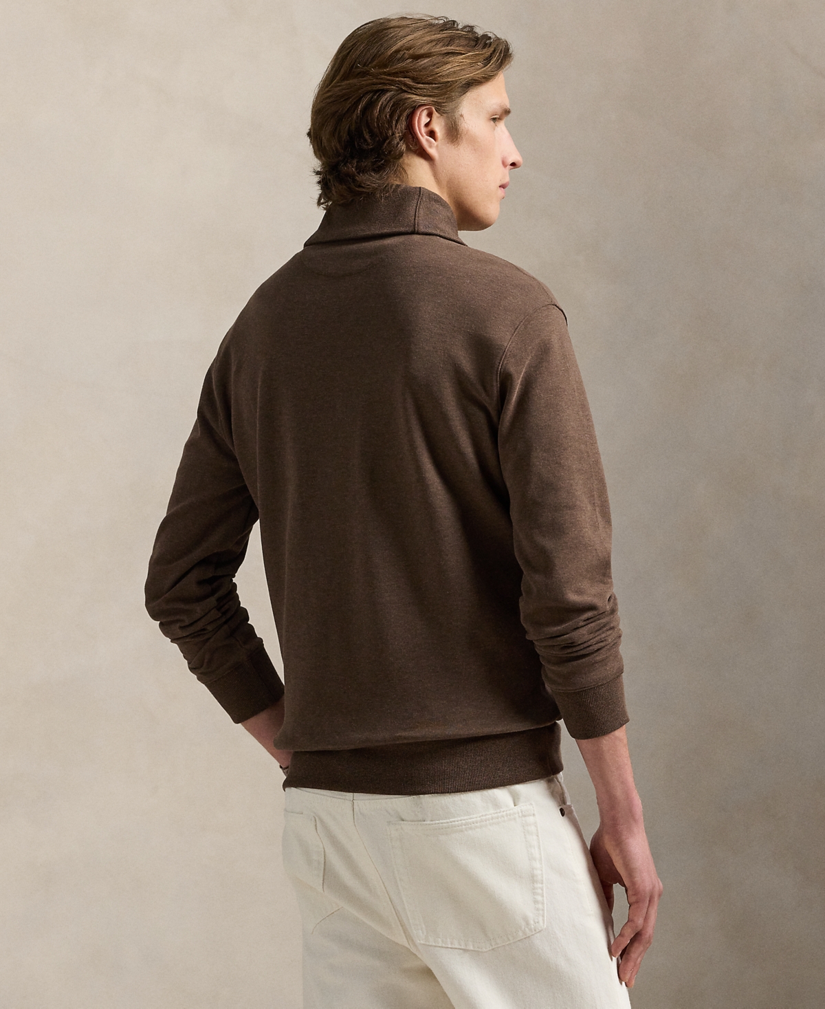 Polo Ralph Lauren Men's Luxury Jersey Shawl-Collar Pullover