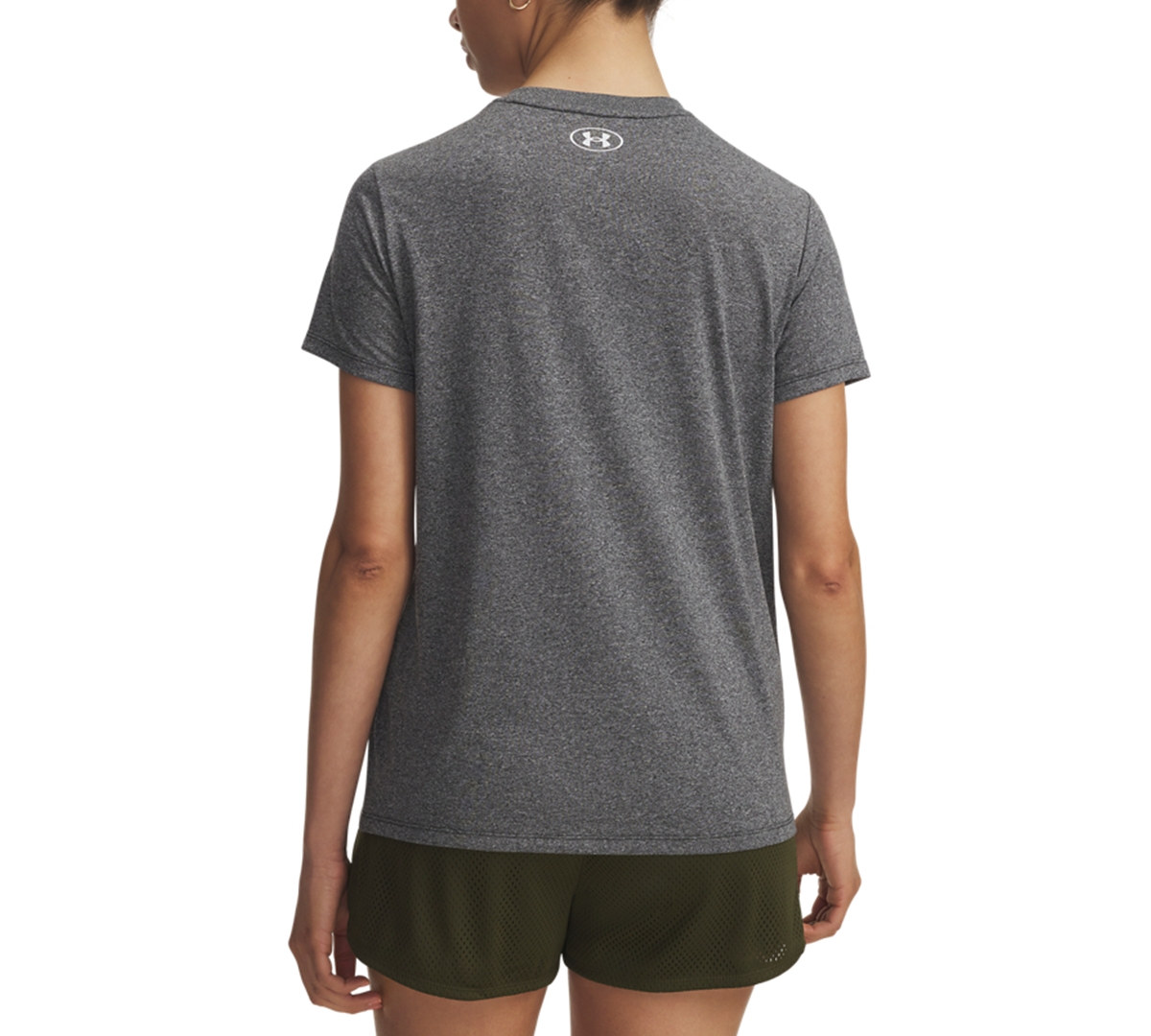 Under Armour Women's Ua Tech Watercolor Graphic V-neck T-shirt In Gray
