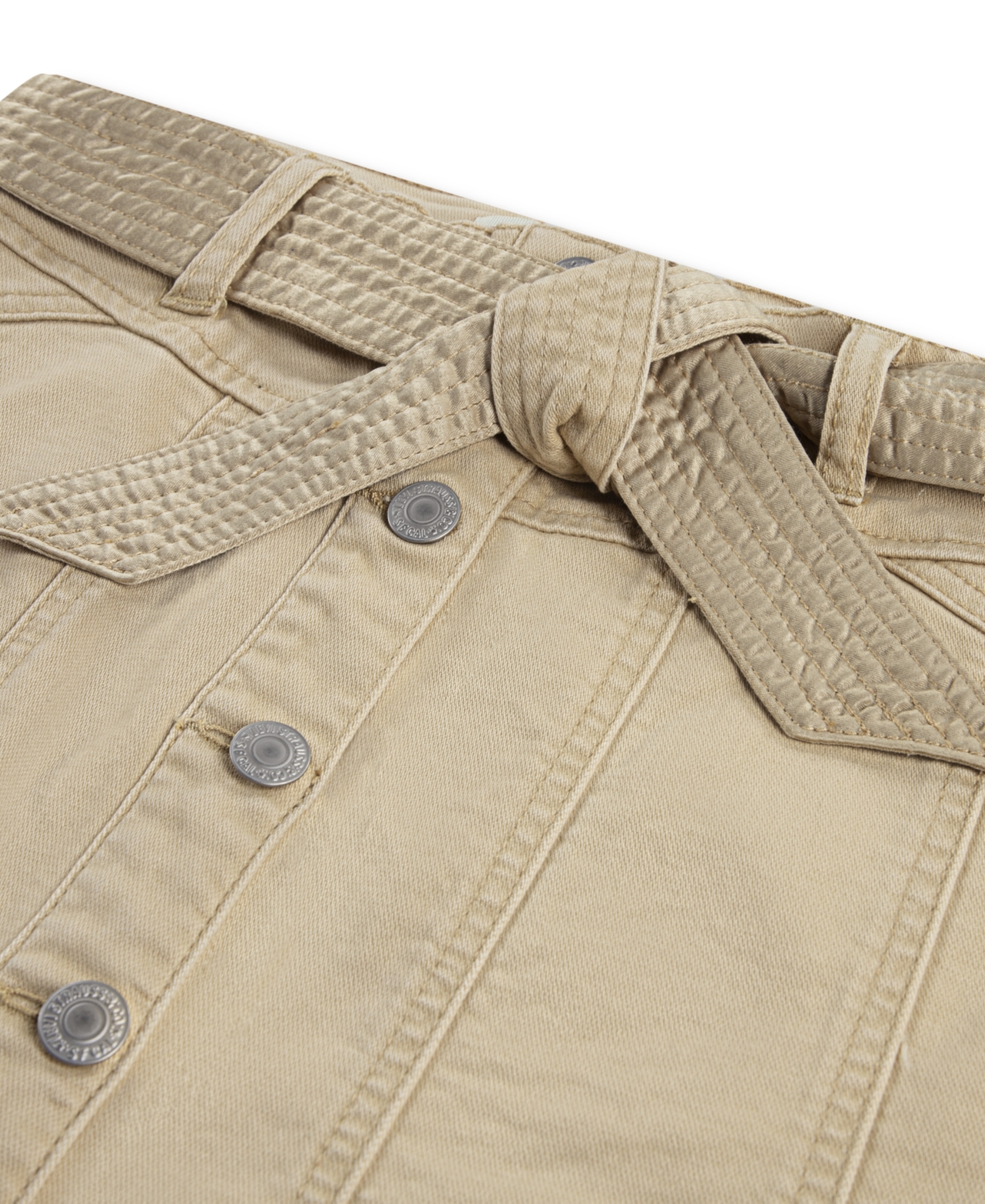 Levi's Big Girls Buttoned Front Skirt In Neutral