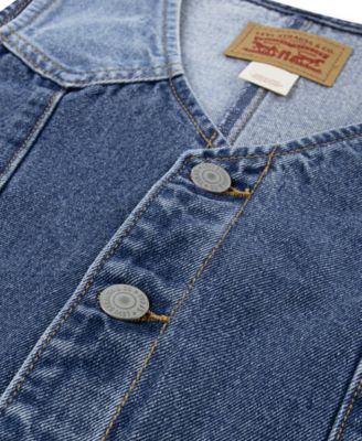 Big Girls Shade Blocked Denim Vest