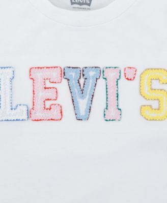 Big Girls Crochet Logo Long Sleeve T-Shirt