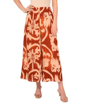 Sam & Jess - Women's Cropped Pull-On Wide-Leg Pants