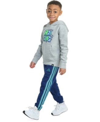 Toddler & Little Boys Long-Sleeve Graphic Fleece Pullover Hoodie & Jogger Pants, 2 Piece Set  