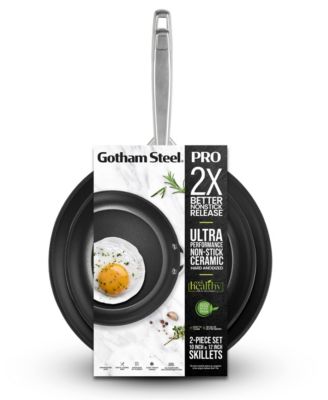 Pro Hard Anodized Nonstick 2-Pc 10" & 12" Skillet Set