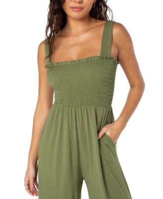 Just Passing By Smocked Jumpsuit