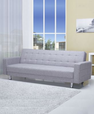 87" Polyester Frankfort Convertible Sofa Bed, Created for Macy's