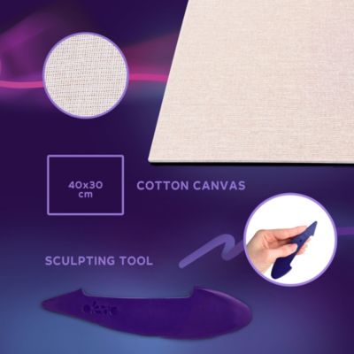 OKTO Air-Dry Clay 3D Painting Kit – Starry Night (11.8 x 15.7 in)