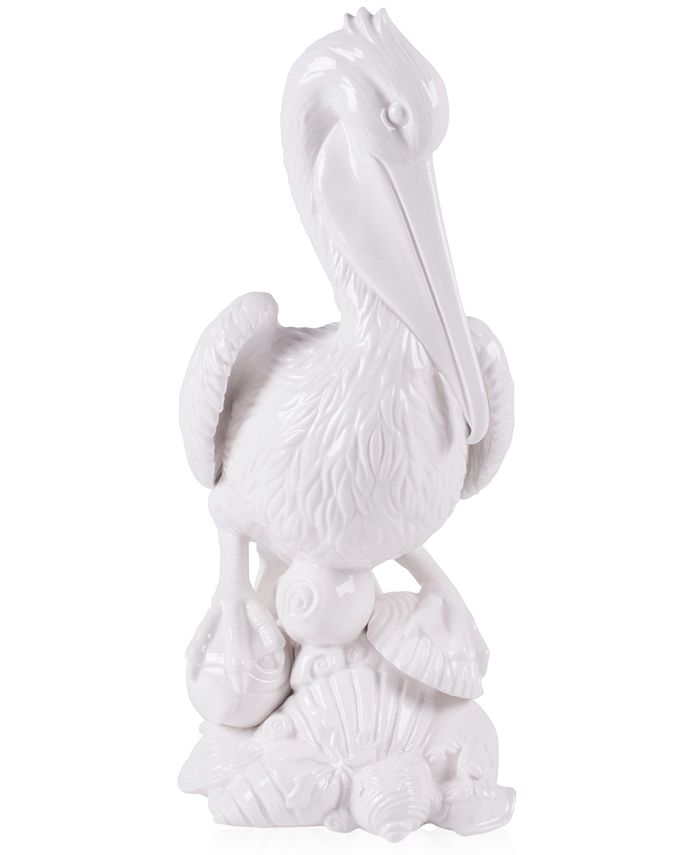 Fitz and Floyd Cape Coral Collection Tall Pelican Figurine Macy's