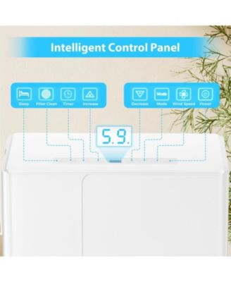 80 Pints/Day, Air Filters, Auto Defrost, Low Noise, LED Display, Timer – Portable Dehumidifier for Large Rooms & Basements