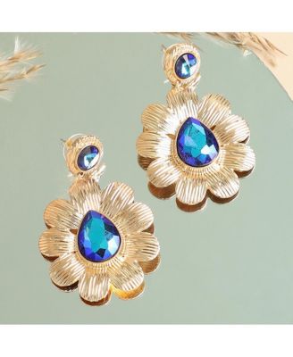Women's Teardrop Flora Drop Earrings