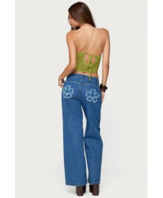 Women's Daley Asymmetric One Shoulder Crochet Top