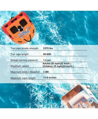 2 Person Water Sport Inflatable Towable Tubes for Boating