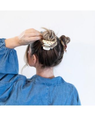 Medium Claw Clip Set - Flower + Heart