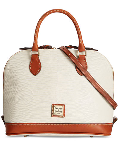 Dooney & Bourke Lizard-Embossed Zip Zip Satchel, A Macy&#39;s Exclusive Style - Handbags ...