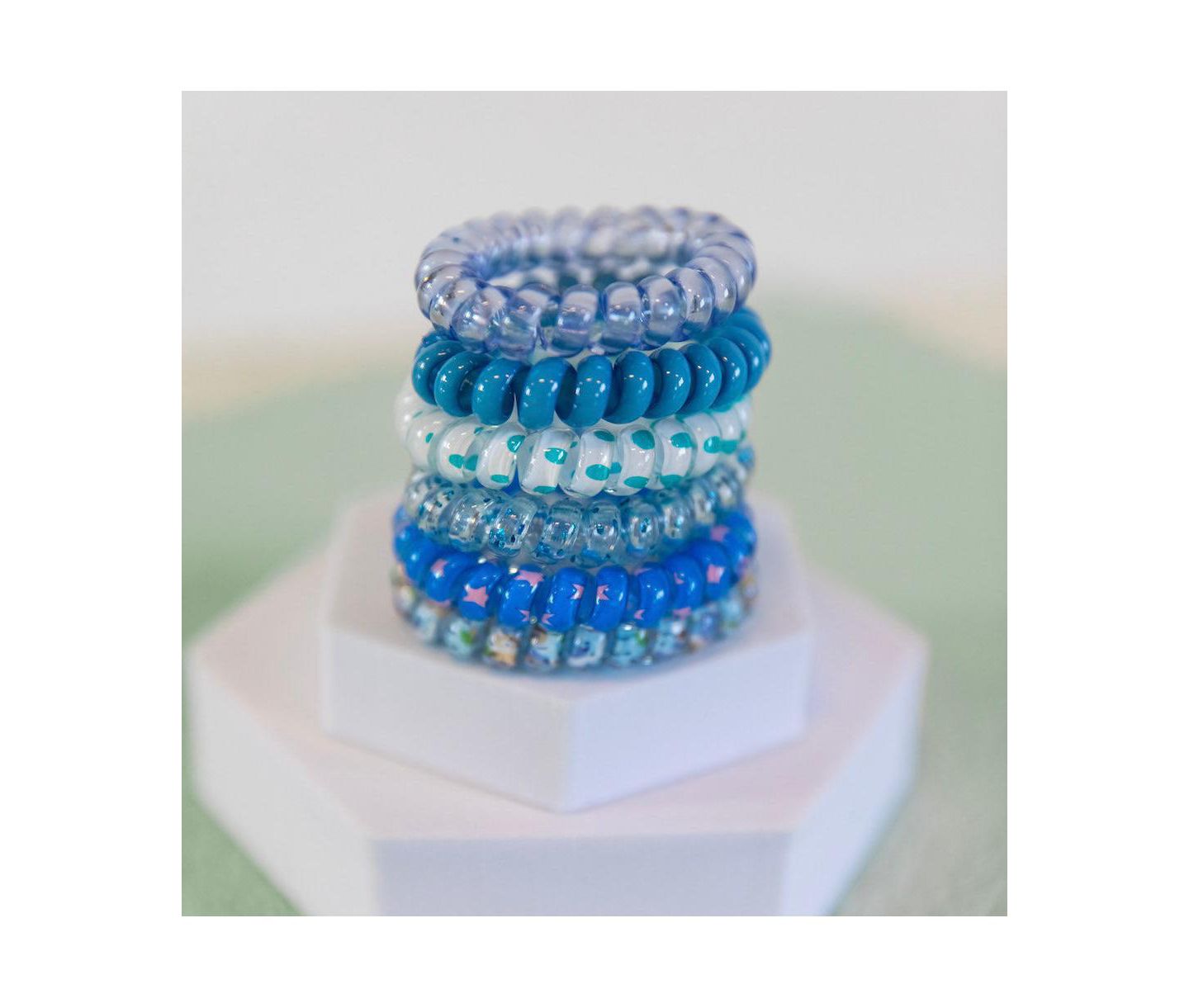 Женские аксессуары для волос Headbands of Hope Hair Tie Set - Blue Bliss, цвет: Синий — фото 7