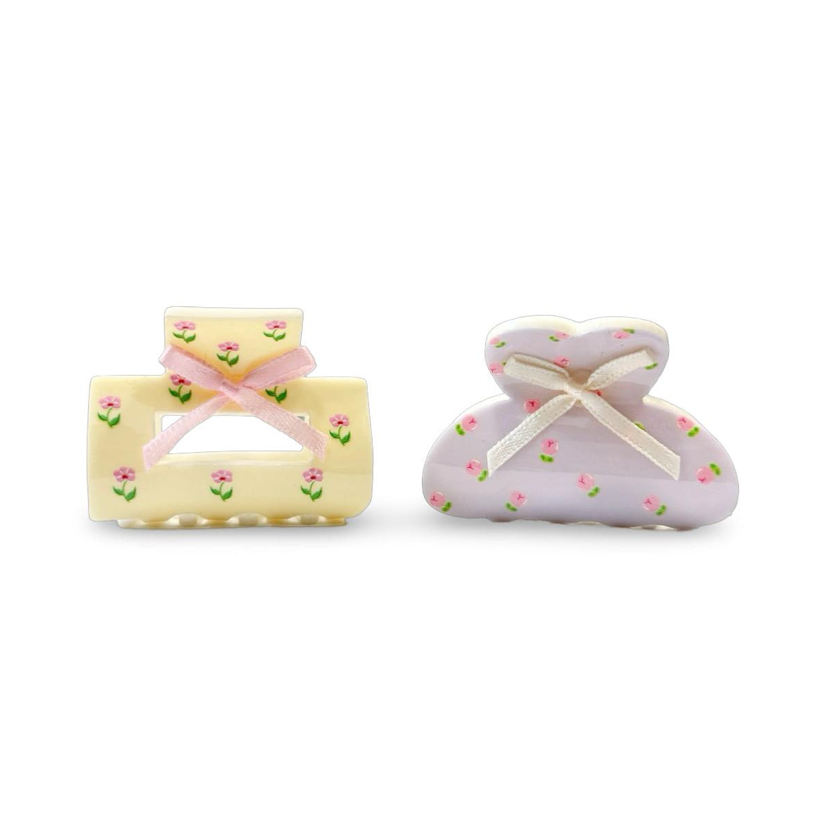 Medium Claw Clip Set - Bows + Flowers