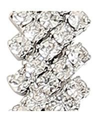 Women's Silver  Circular Bling Drop Earrings