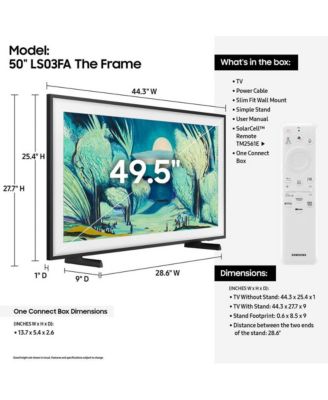 The Frame LS03F QLED 4K Smart TV Bundle, Quantum HDR, Art Mode, Slim Fit Wall Mount, Alex