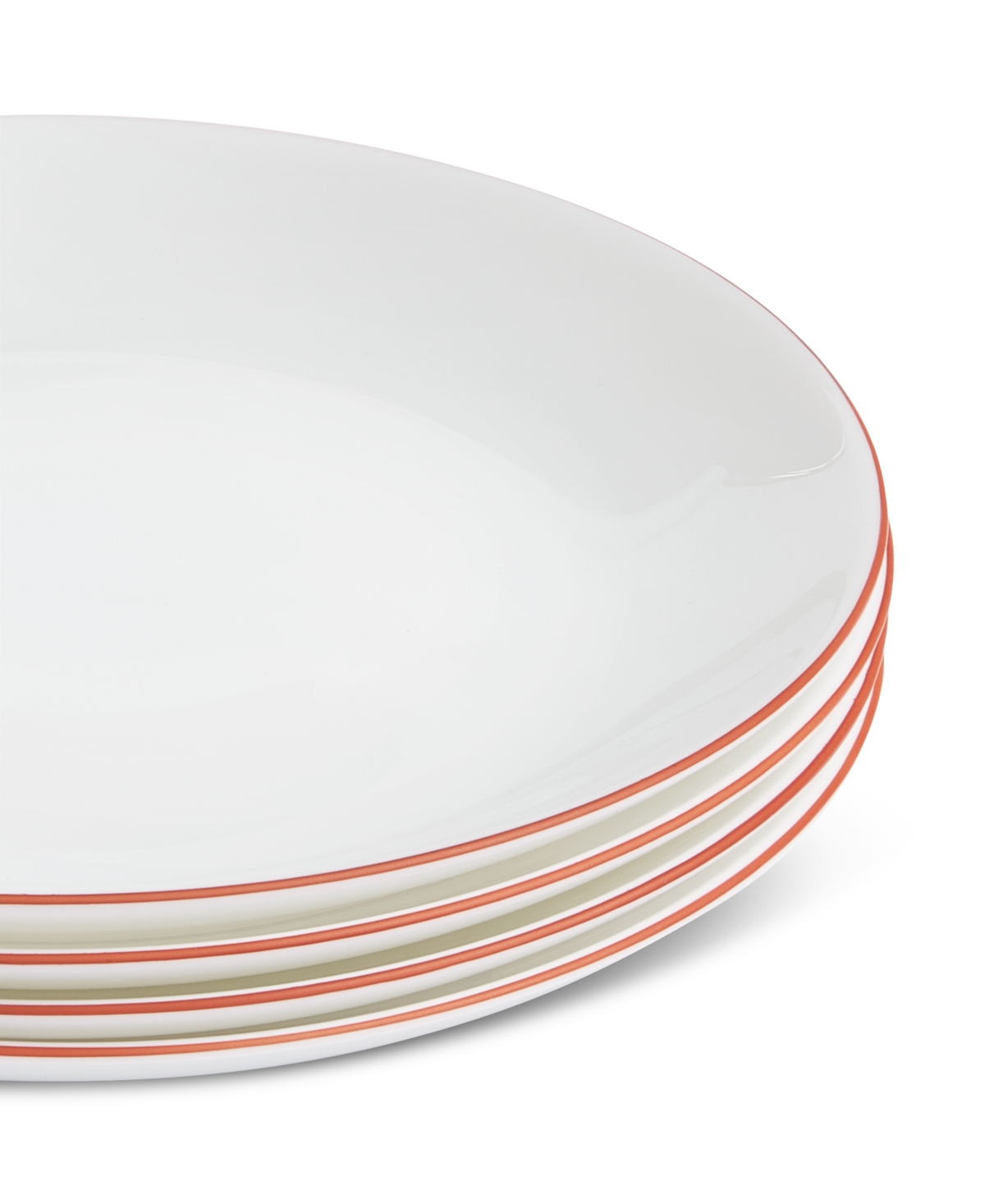 Arch Studio Opal Glass Rust Rim Salad Plate, Set of 4, Exclusively at Macy's
