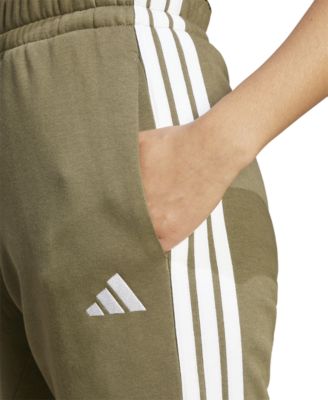 Women's Essentials Three Stripes Fleece Slim Pants