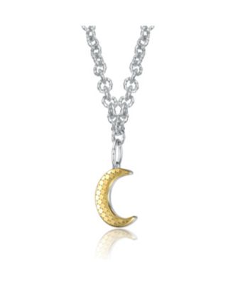 Lunar Elegance Crescent Pendant Necklace