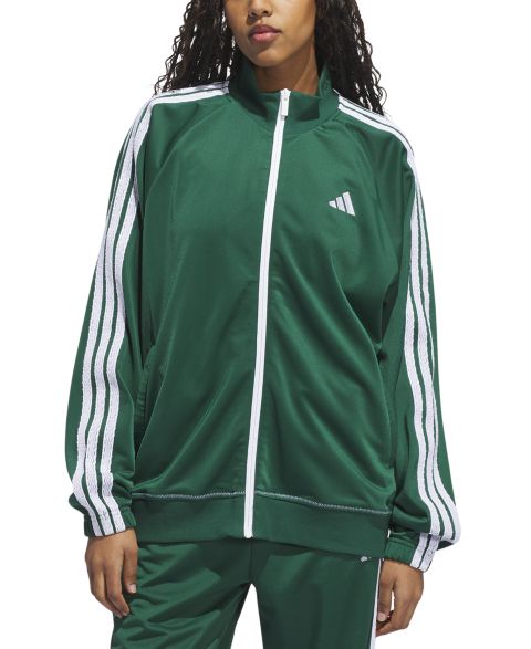 Женские куртки adidas Zip-Front Long-Sleeve Logo Track Jacket
