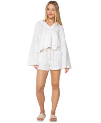 Juniors' Rich Coast Solid Hooded Sweatshirt 