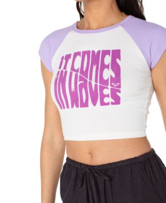 Juniors' Comes In Waves T-Shirt