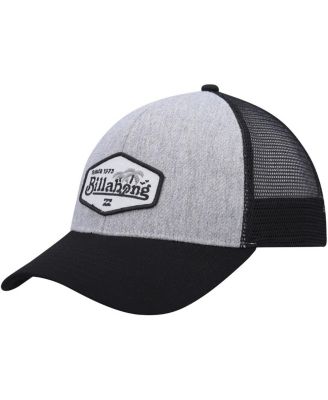 Billabong - Men's Heather Gray/Black Walled Trucker Adjustable Snapback Hat