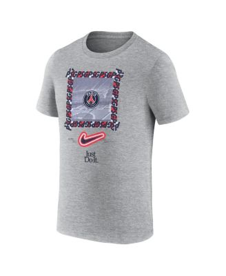 Men's Heather Gray Paris Saint-Germain DNA T-Shirt