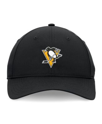 Men's Black Pittsburgh Penguins Front Office Ripstop Adjustable Hat
