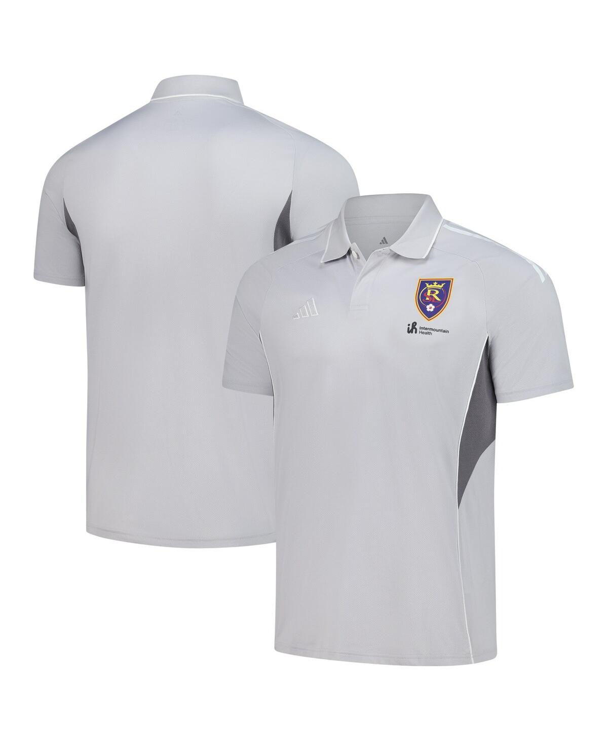 Men's Silver Real Salt Lake 2025 Training Polo Shirt - Silver