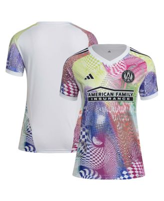 adidas - Women's White Atlanta United FC 2025 Pride Pre-Match Jersey