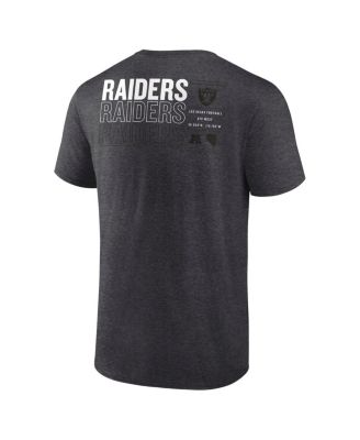Men's Charcoal Las Vegas Raiders Repeat Stats T-Shirt