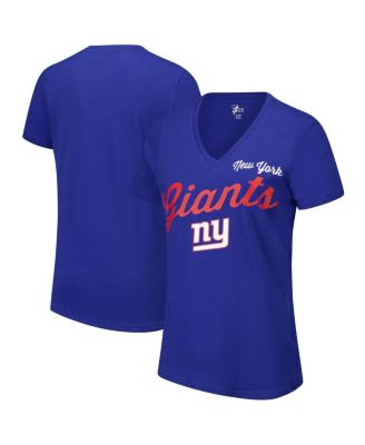 G-III 4Her by Carl Banks - Women's Royal New York Giants Post Season V-Neck T-Shirt