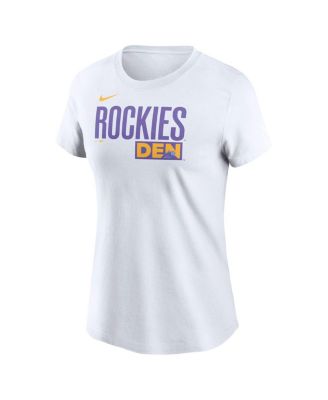 Women's White Colorado Rockies 2025 City Connect Wordmark T-Shirt
