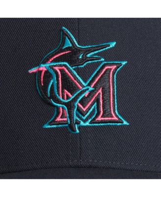 Men's Black Miami Marlins 2025 City Connect Performance Adjustable Hat