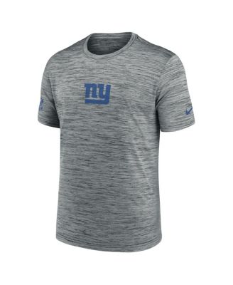 Nike - Men's Gray New York Giants Sideline Velocity Performance T-Shirt