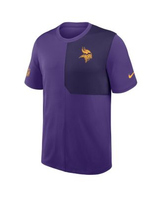 Men's Purple Minnesota Vikings Sideline UV Performance Coach Shirt