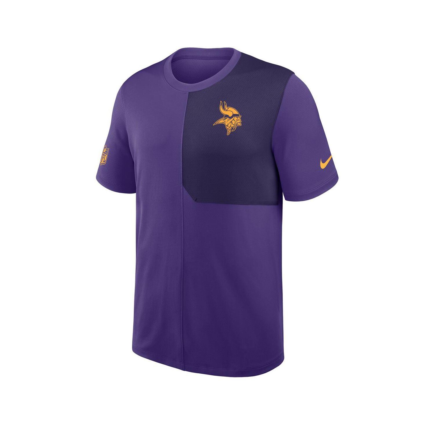 Men's Purple Minnesota Vikings Sideline UV Performance Coach Shirt
