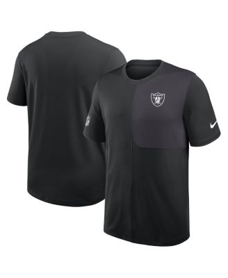 Nike - Men's Black Las Vegas Raiders Sideline UV Performance Coach Shirt