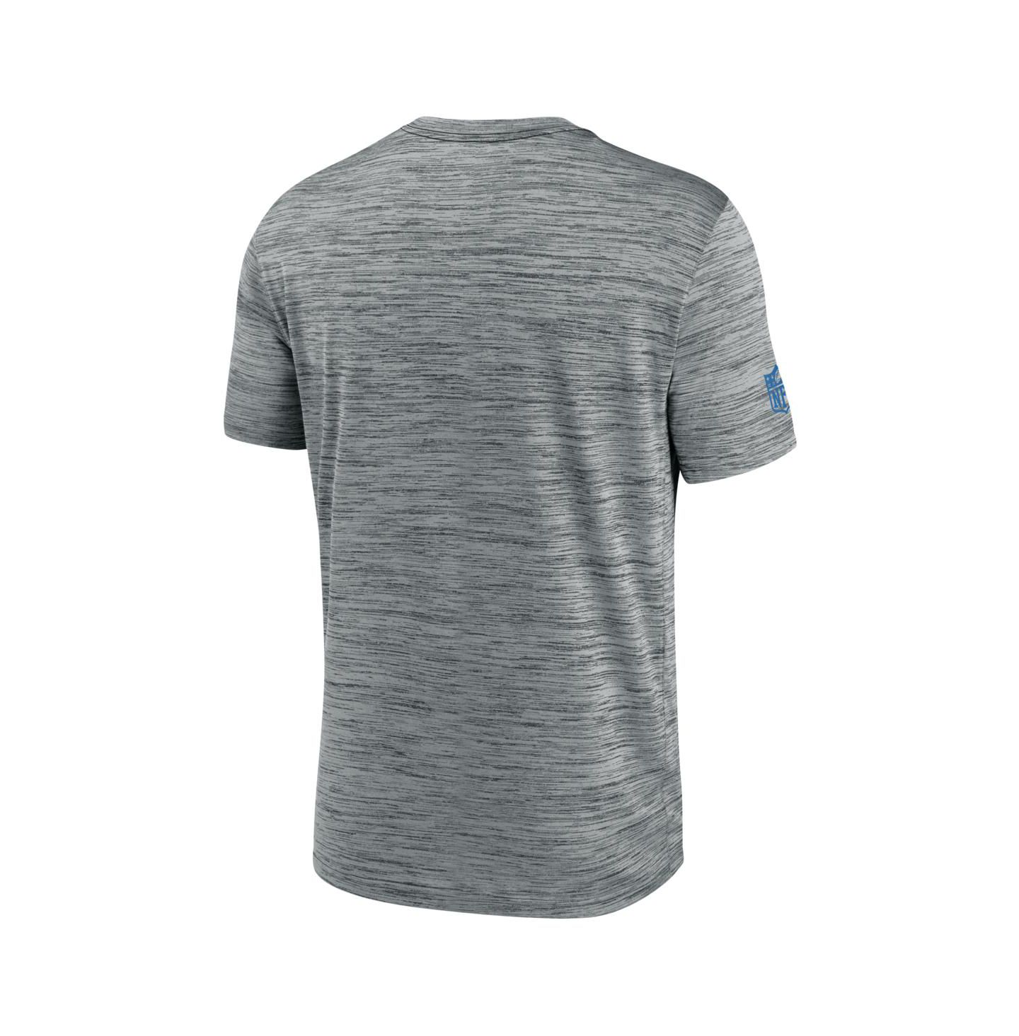 Мужская футболка Nike Detroit Lions Sideline Velocity Performance, большие размеры, Gray — фото 3