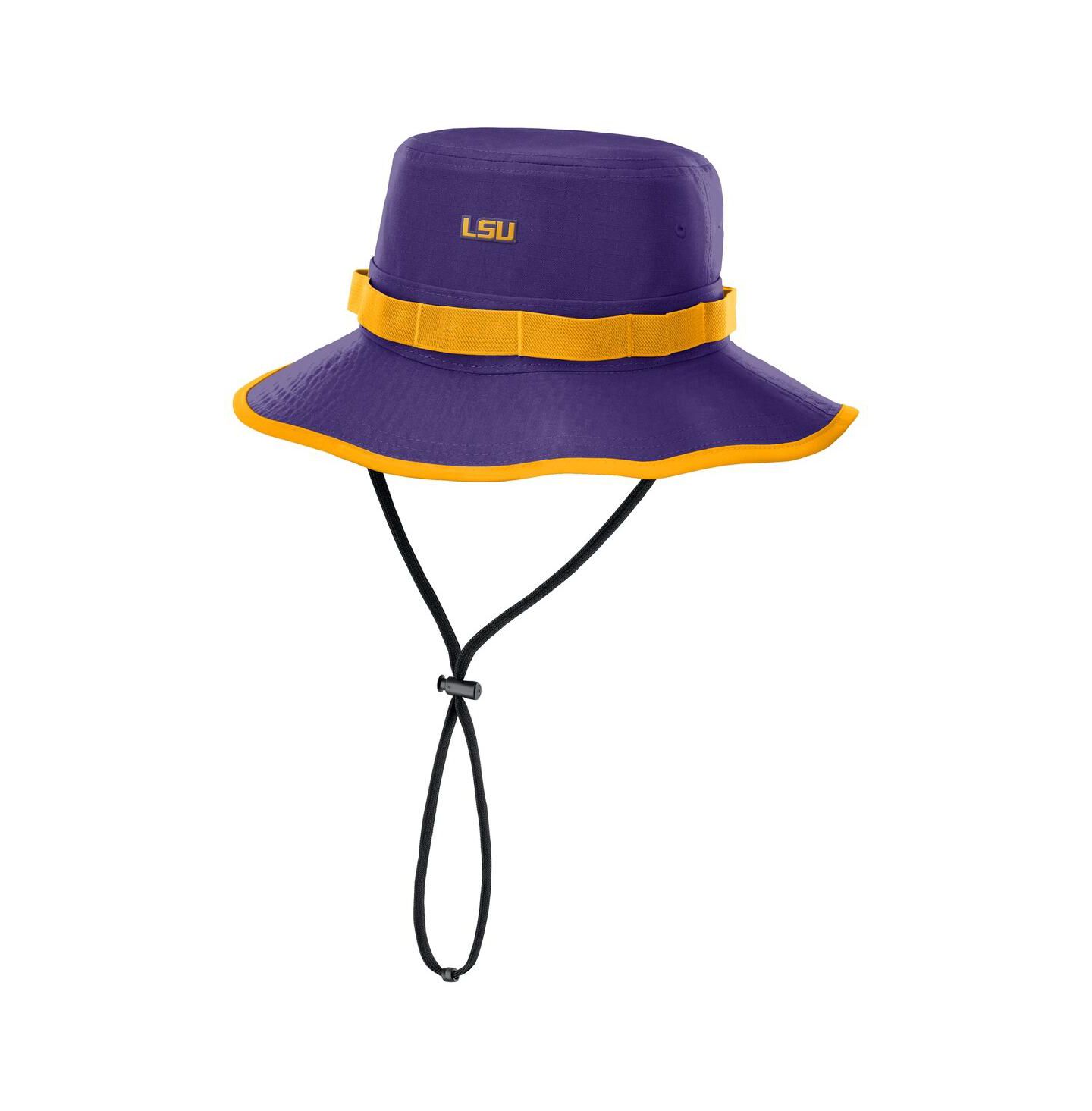 Мужская панама Nike Purple LSU Tigers 2025 Sideline Apex Boonie Bucket Hat — фото 1