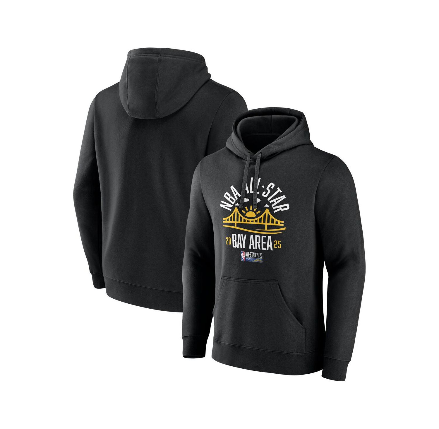 Men's and Women's Black 2025 NBA All-Star Game Bay Bridge Pullover Hoodie