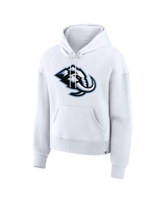 Women's White Utah Mammoth Primary Logo Legacy Fleece Pullover Hoodie