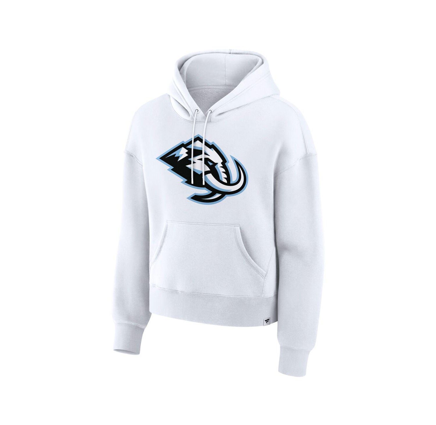 Women's White Utah Mammoth Primary Logo Legacy Fleece Pullover Hoodie