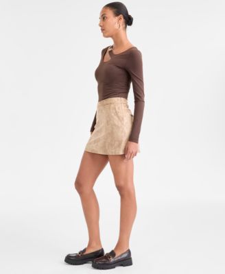 Women's Camryn Faux-Suede Mini Skirt