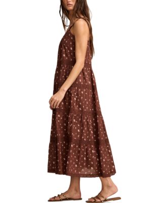 Women's Cotton Market Day Floral Tiered Dress