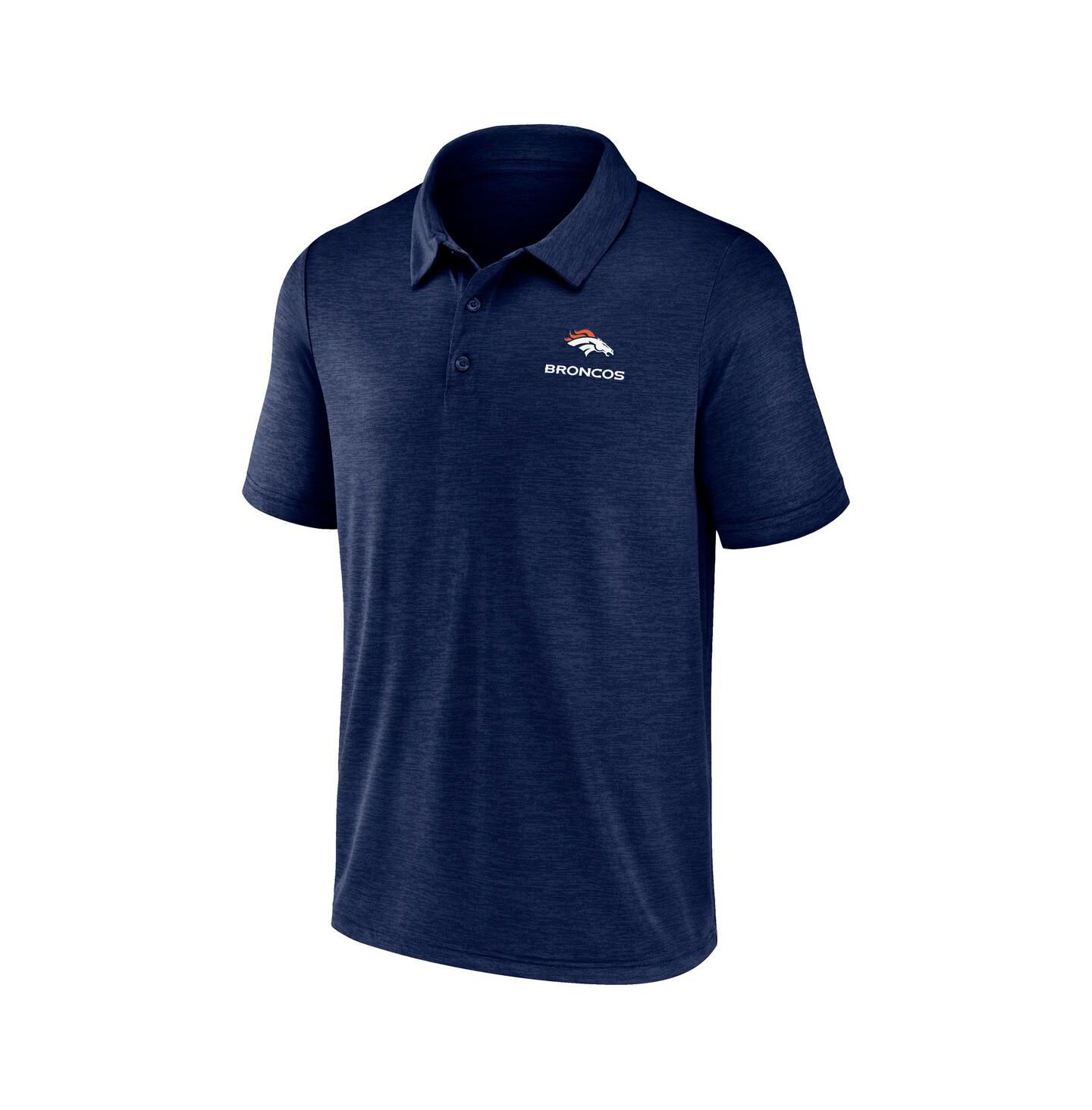 Мужское поло Fanatics Navy Denver Broncos Making Waves Polo Shirt — фото 2