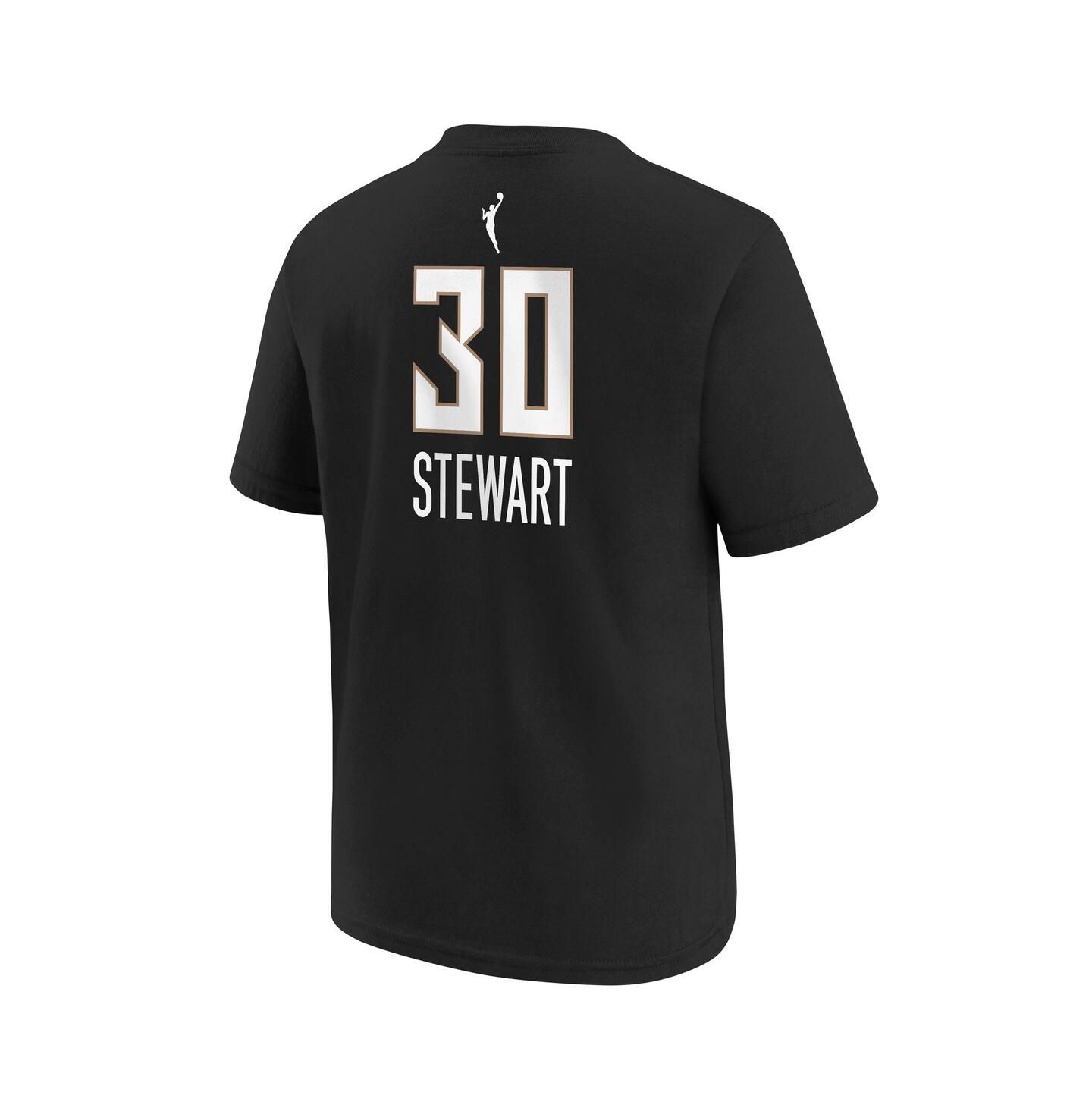 Детская футболка Nike Breanna Stewart Black New York Liberty Explorer Edition Player Name & Number — фото 3